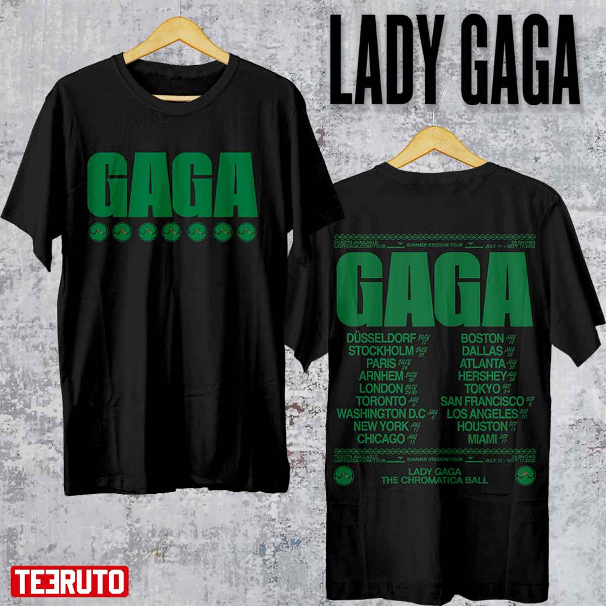 GAGA Lady Gaga The Chromatica Ball Summer Stadium Tour 2022 Unisex T-Shirt