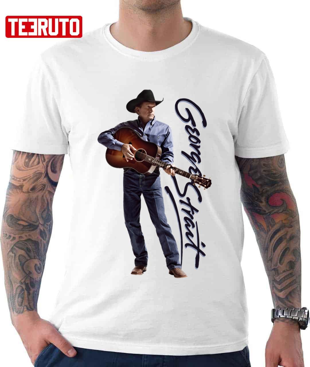 George Strait Playing Guitar Unisex T-Shirt