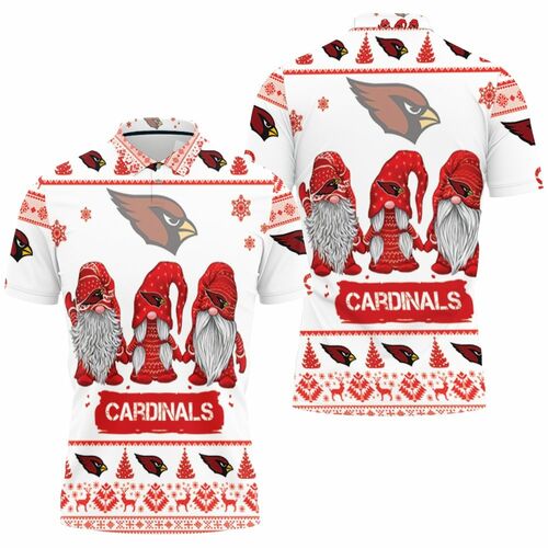 Christmas Gnomes Arizona Cardinals Christmas Gift 3D Baseball Jersey Shirt