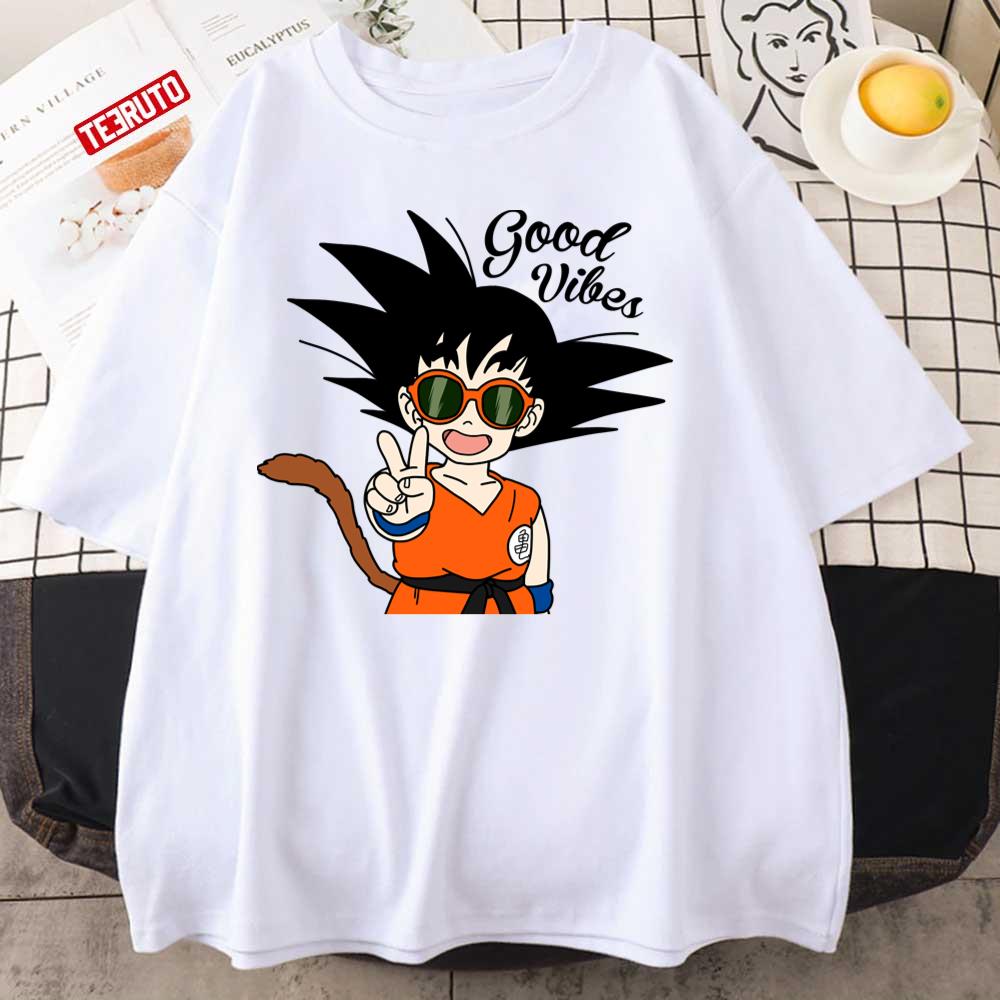 Good Vibes Kid Goku Dragon Ball Unisex T-Shirt - Teeruto