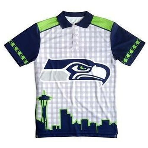 Gradient Seattle Seahwks Polo Shirt 3d All Over Print Shirt All Over Print Shirt 3d T-shirt