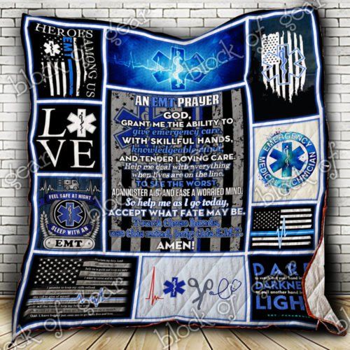 Grant Me The Ability To Gi Emergency Care Emt Prayer Emergency Medical Techincian Quilt Blanket