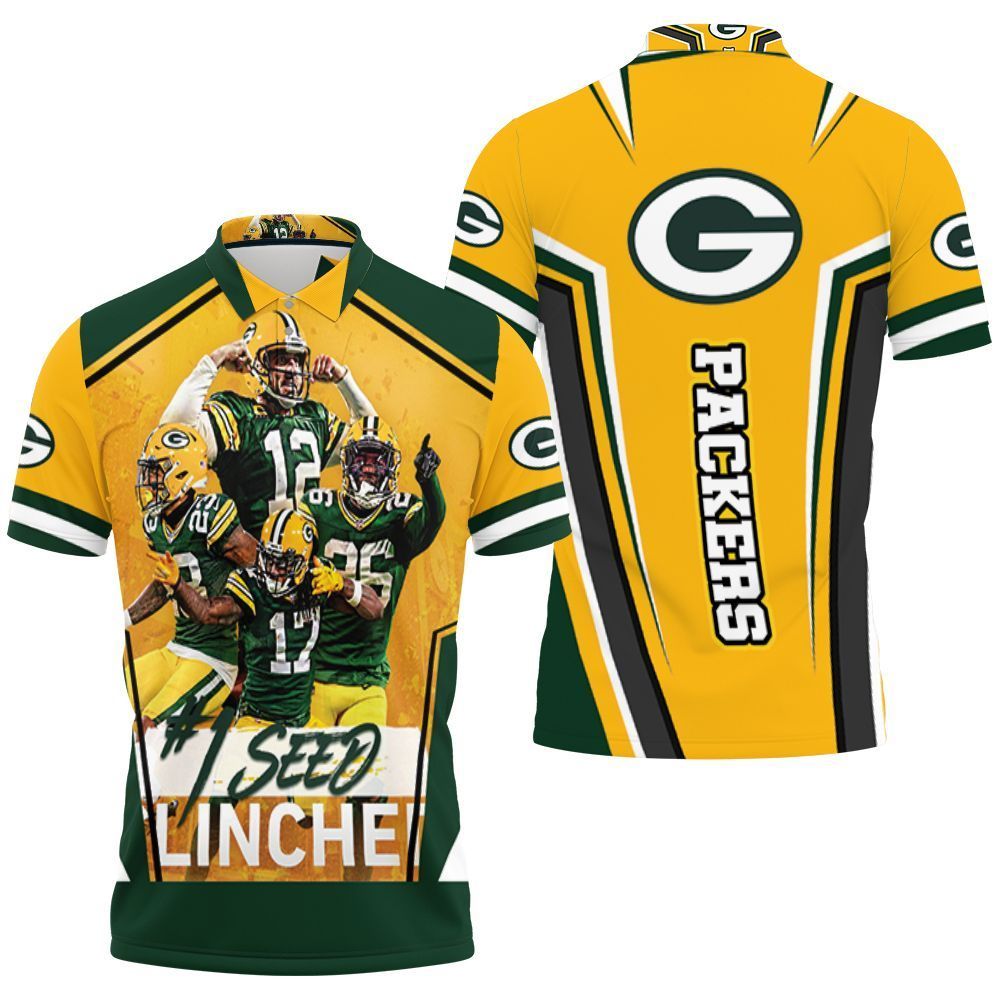 Green Bay Packers 1 Seed Nfc North Division Champions Super Bowl 2021 3d Polo Shirt Jersey All Over Print Shirt 3d T-shirt