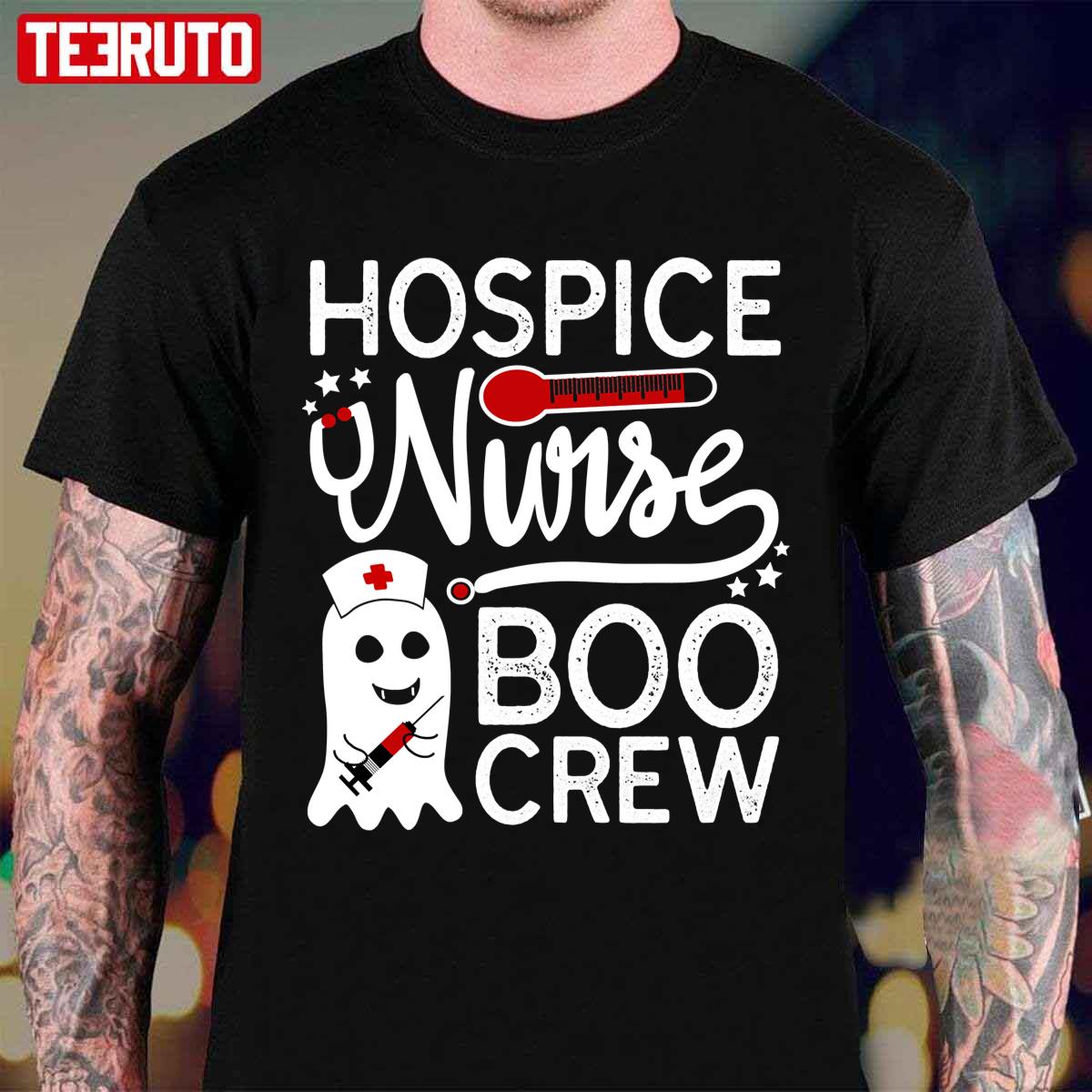 Halloween Nurse Boo Crew Ghost Nurse Costume Unisex T-Shirt