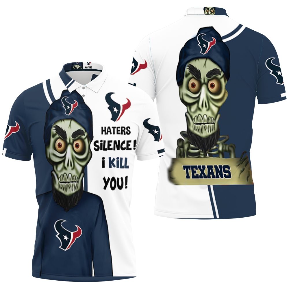 Houston Texan Strong Skull All Over Print Baseball Jacket