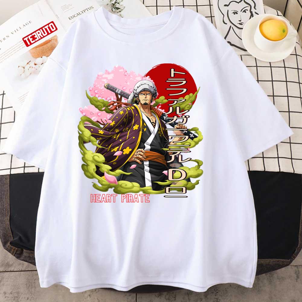 Heart Pirate One Piece Law Art Unisex T-Shirt