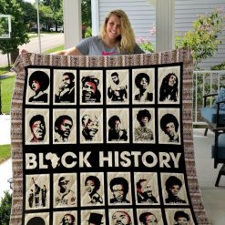 History Black Portrait Quilt Blanket