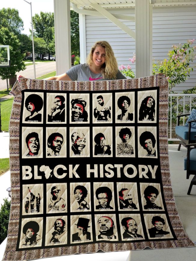 History Black Portrait Quilt Blanket