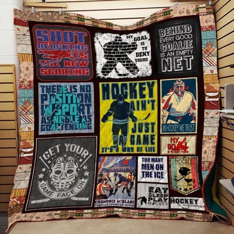 Hockey Ain’t Just Game It’s A Way Of Life Quilt Blanket