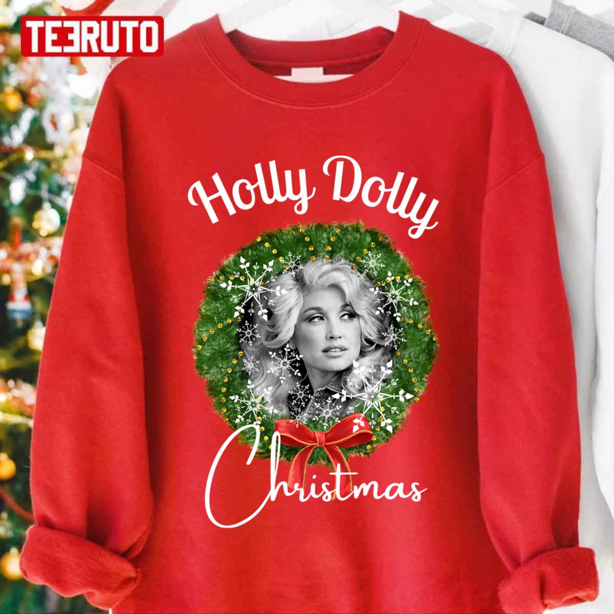 Holly Dolly Christmas Dolly Parton Unisex Sweatshirt