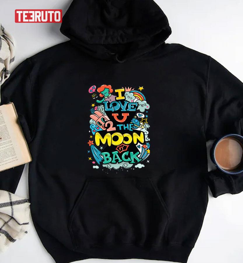 I Love The Moon Back Unisex T-Shirt