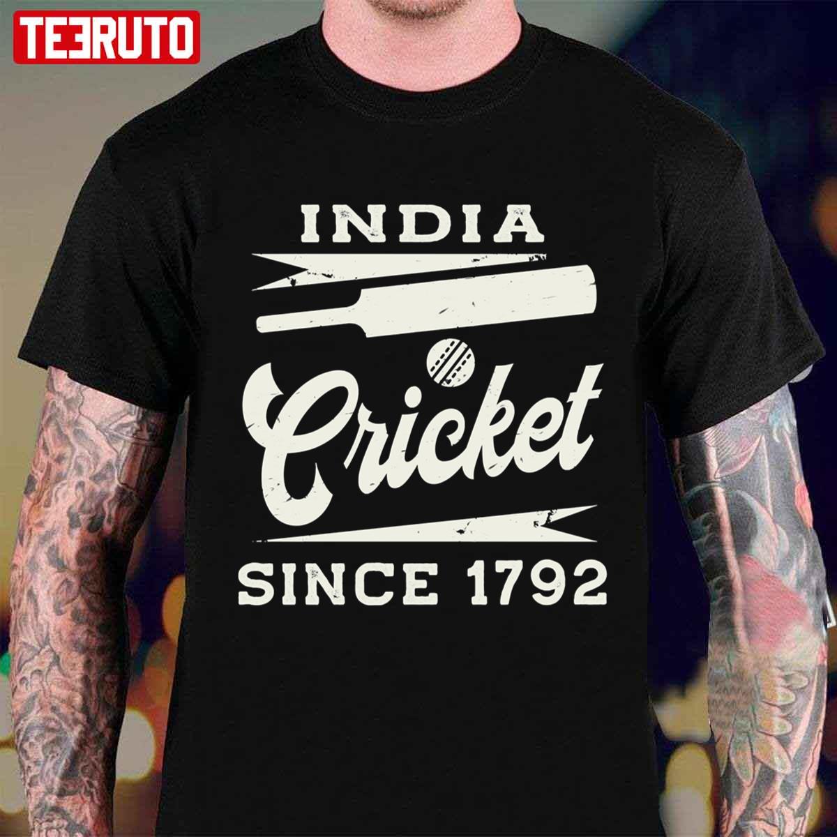 India Cricket Since 1792 Vintage Unisex Hoodie