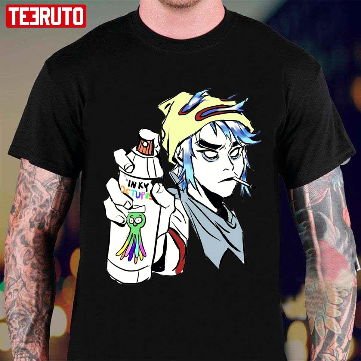 Inky Octupus Gorillaz Unisex T-Shirt