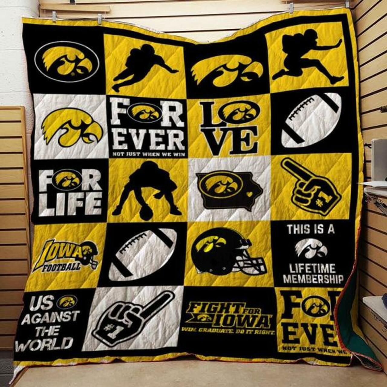 Iowa Hawkeyes Collected Ncaa Quilt Blanket