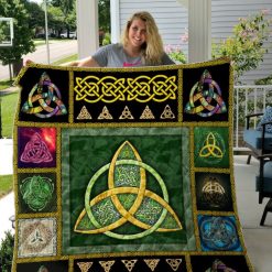 Irish Celtic Symbol Quilt Blanket