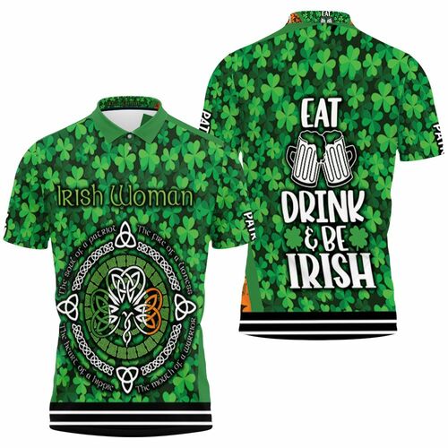 Irish Woman Soul Patriot Fire Lioness Heart Hippie Mouth Warrior Polo Shirt Model A31775 All Over Print Shirt 3d T-shirt