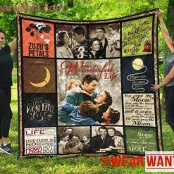It’s A Wonderful Life Vintage Movies Quilt Blanket