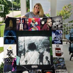 J. Cole Rapper Albums Vintage Quilt Blanket