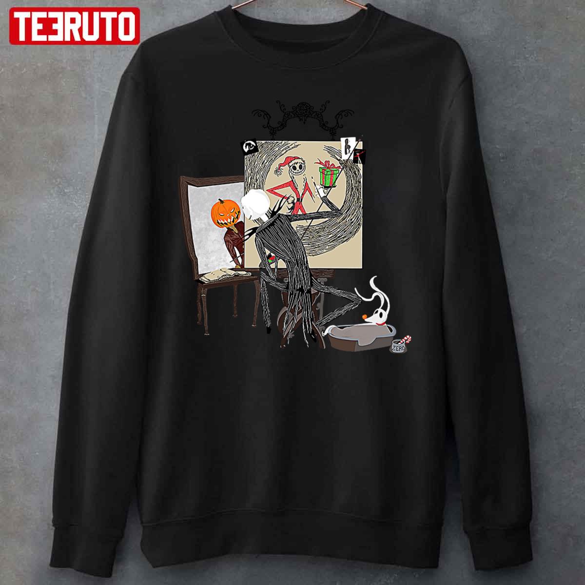 Jack Rockwell Nightmare Before Christmas Halloween Jack Skellington Unisex Sweatshirt