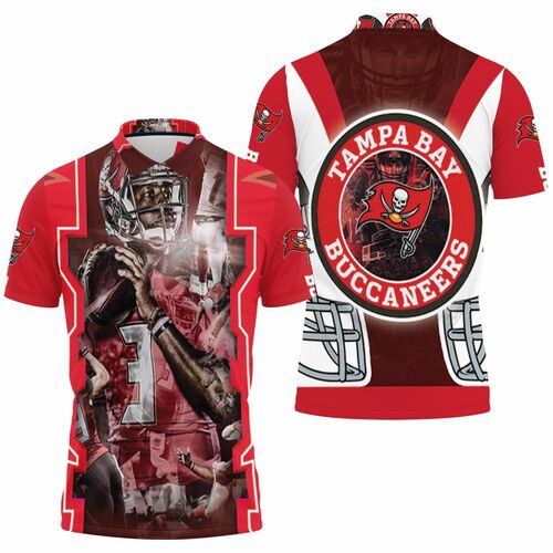 Jameis Winston #3 Tampa Bay Buccaneers Nfc South Division Champions Super Bowl 2021 Polo Shirt Model A31796 All Over Print Shirt 3d T-shirt