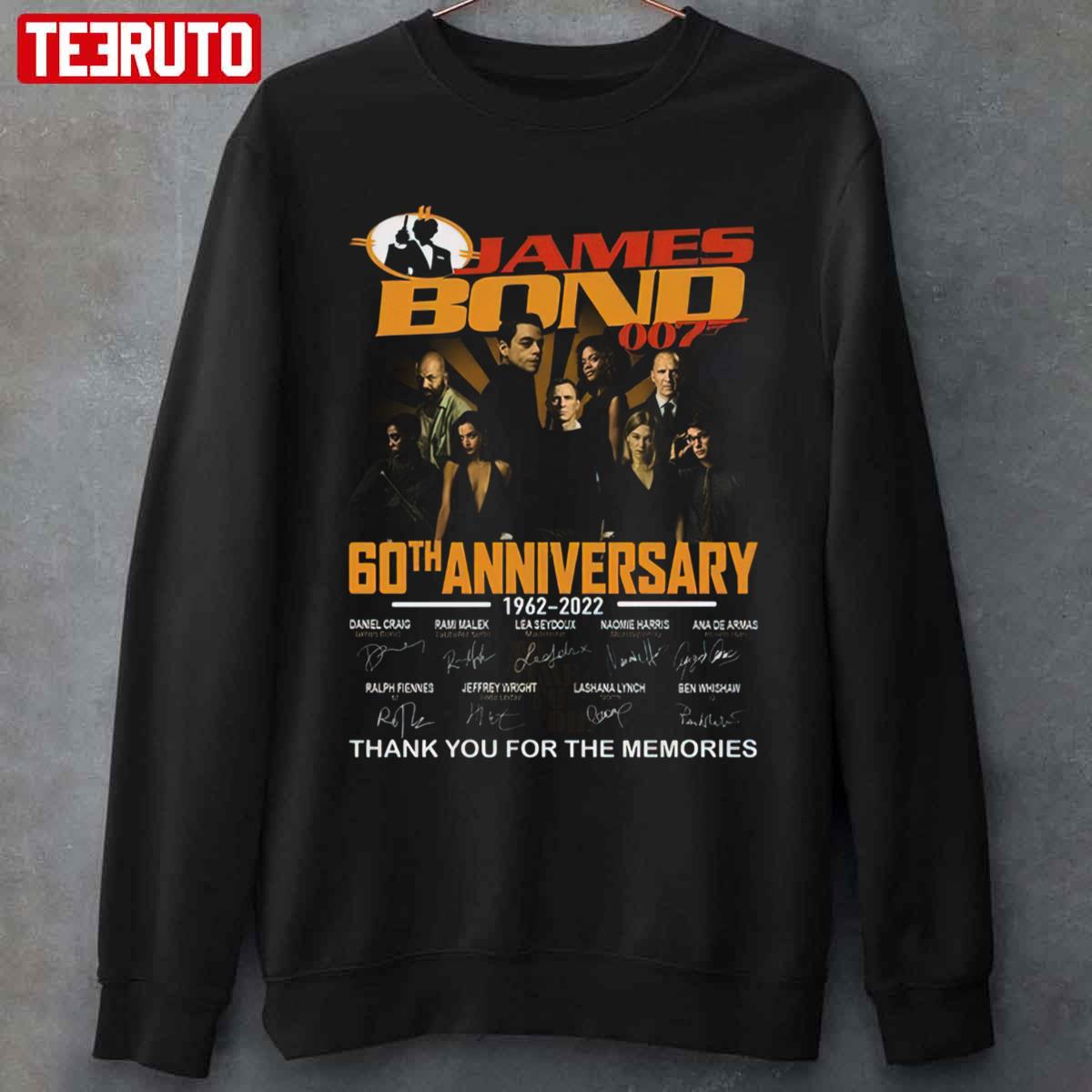 James Bond 007 60th Anniversary 1962-2022 Unisex Sweatshirt