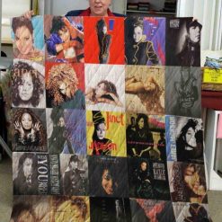 Janet Jackson Albums Quilt Blanket