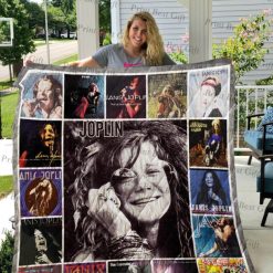 Janis Joplin Albums Cover Poster Quilt Blanket