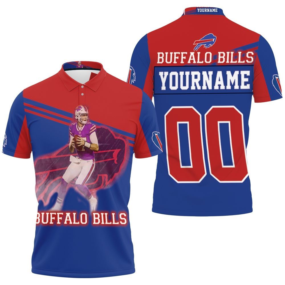 Josh Allen 17 Buffalo Bills Afc East Division Champions Personalized Polo Shirt All Over Print Shirt 3d T-shirt
