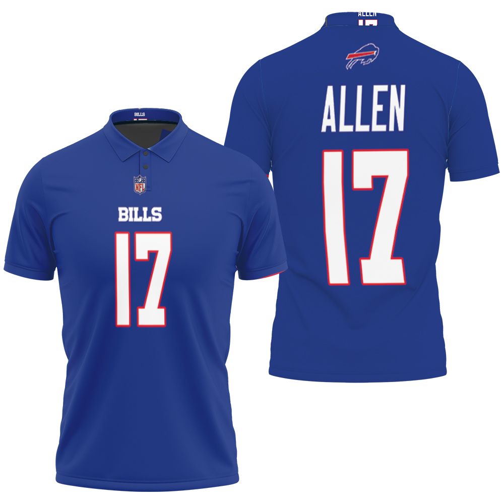 Buffalo Bills Josh Allen #17 Great Player Nfl American Football Team Logo  Camouflage 3d Designed Allover Gift For Bills Fans Polo Shirt – Teepital –  Everyday New Aesthetic Designs