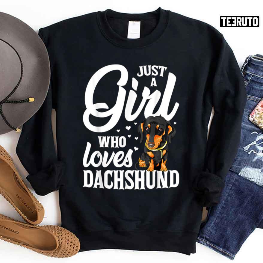 Just A Girl Who Loves Dachshund Unisex Sweatshirt
