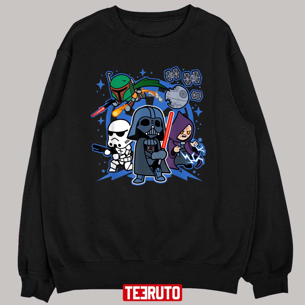 Kawaii Darth Vader Star Wars Chibi Team Unisex T-Shirt - Teeruto