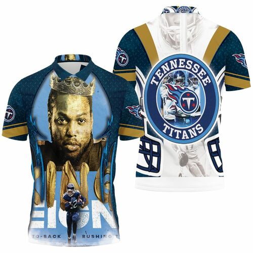 King #22 Derrick Henry Tennessee Titans Afc South Division Champions Super Bowl 2021 Polo Shirt Model A31579 All Over Print Shirt 3d T-shirt