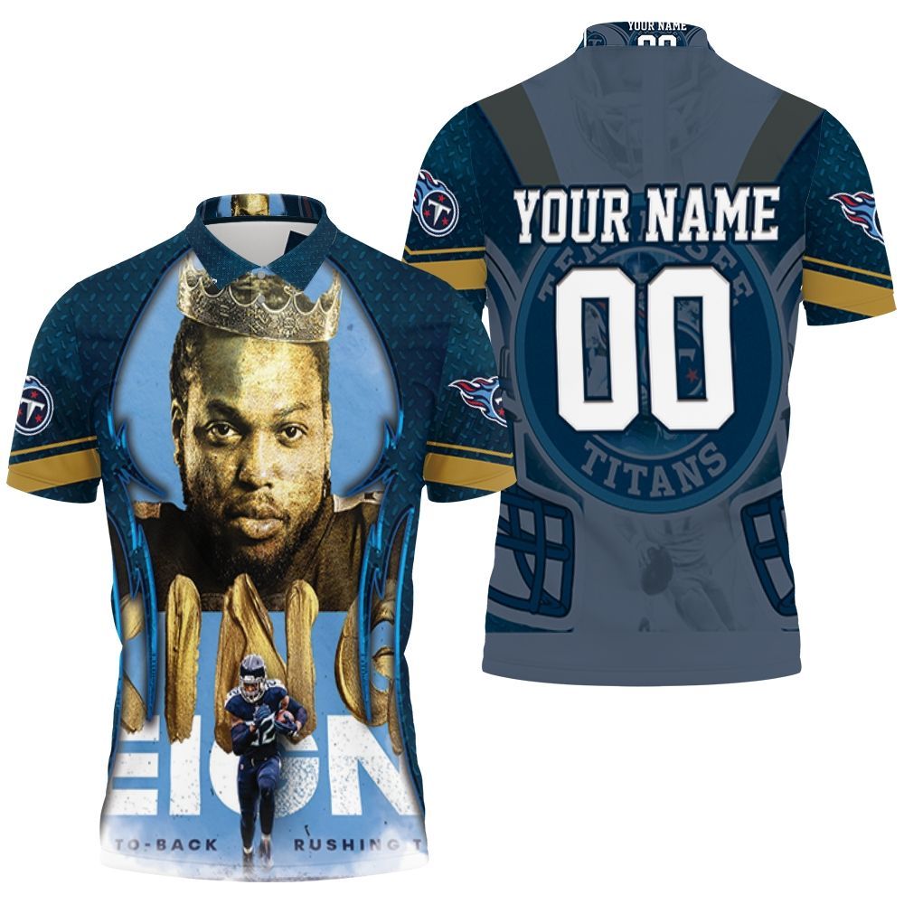 King Derrick Henry 22 Tennessee Titans Afc South Division Champions Personalized Polo Shirt All Over Print Shirt 3d T-shirt