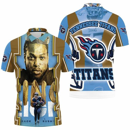 King Derrick Henry #22 Tennessee Titans Super Bowl 2021 Afc South Division Champions Polo Shirt Model A31852 All Over Print Shirt 3d T-shirt