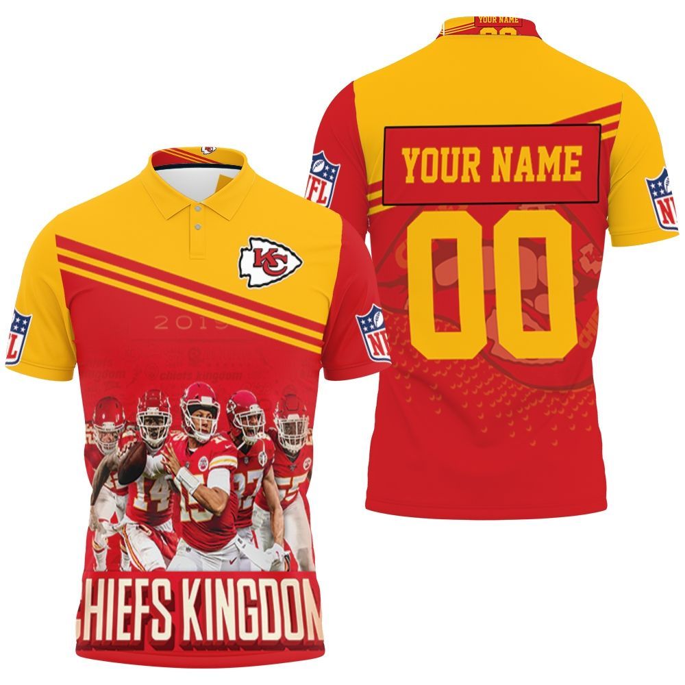 Kingdom Kansas City Chiefs Afc West Champions Division Super Bowl 2021 Personalized 1 Polo Shirt All Over Print Shirt 3d T-shirt