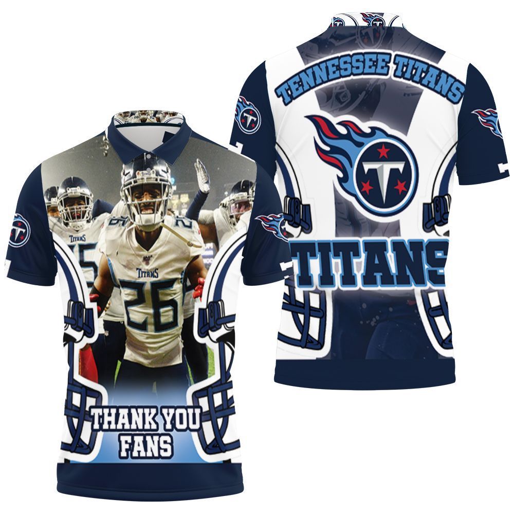 Kristian Fulton 26 Tennessee Titans Afc Division Champions Super Bowl 2021 3d Polo Shirt Jersey All Over Print Shirt 3d T-shirt