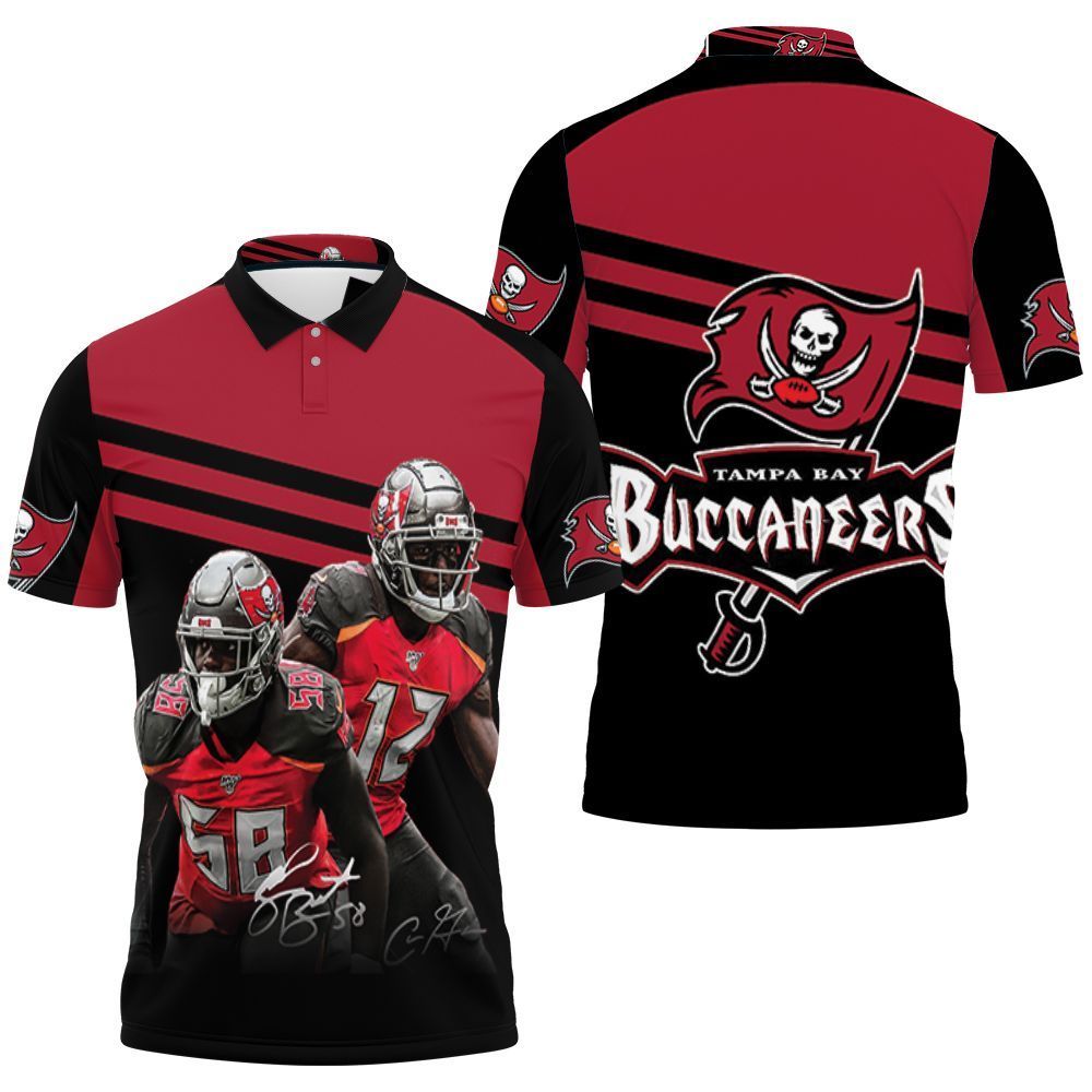 Kwon Alexander Tom Brady Tampa Bay Buccaneers Signed For Fan Printed 3d Polo Shirt Jersey All Over Print Shirt 3d T-shirt