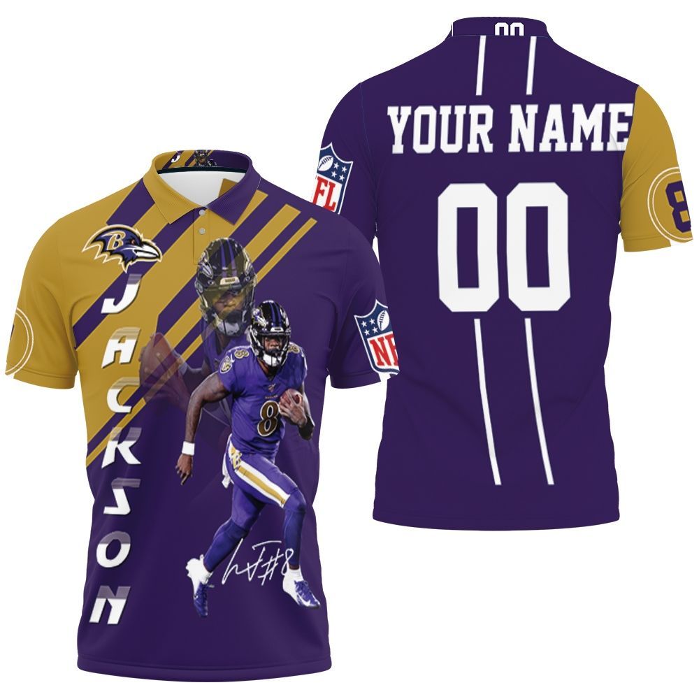 Lamar Jackson Baltimore Ravens 3d Personalized Polo Shirt  All Over Print Shirt 3d T-shirt