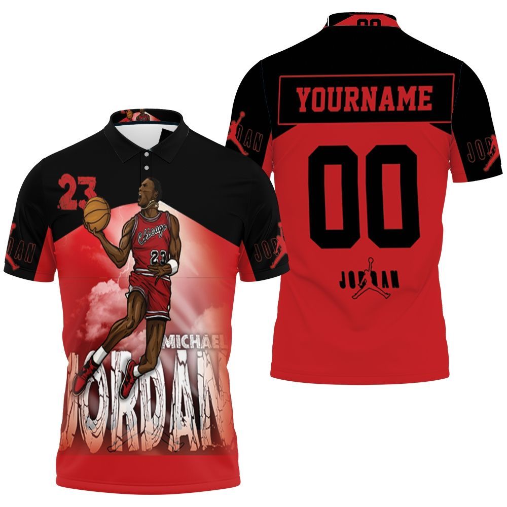Legend Of Nba Michael Jordan 23 Chicago Bull Polo Shirt All Over Print Shirt 3d T-shirt