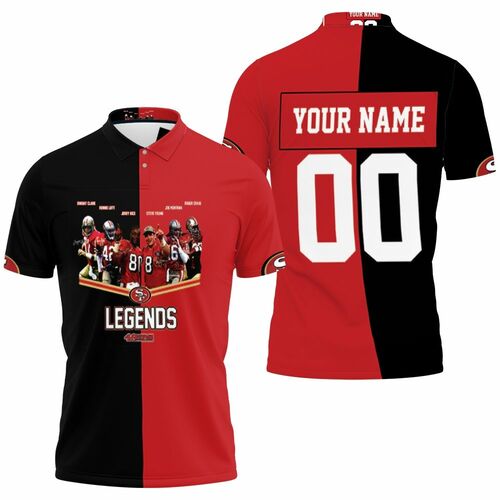 Legends San Francisco 49ers Signed 3d Personalized 1 Polo Shirt Model A7209 All Over Print Shirt 3d T-shirt