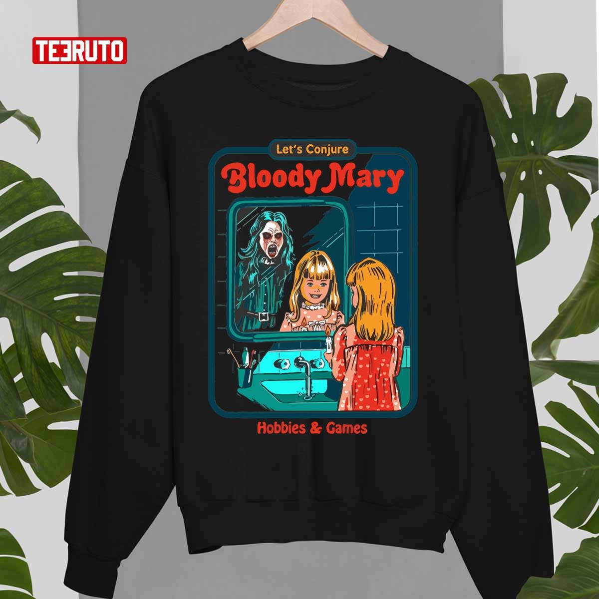 Let’s Conjure Bloody Mary Vintage Art Halloween Kid Unisex Sweatshirt