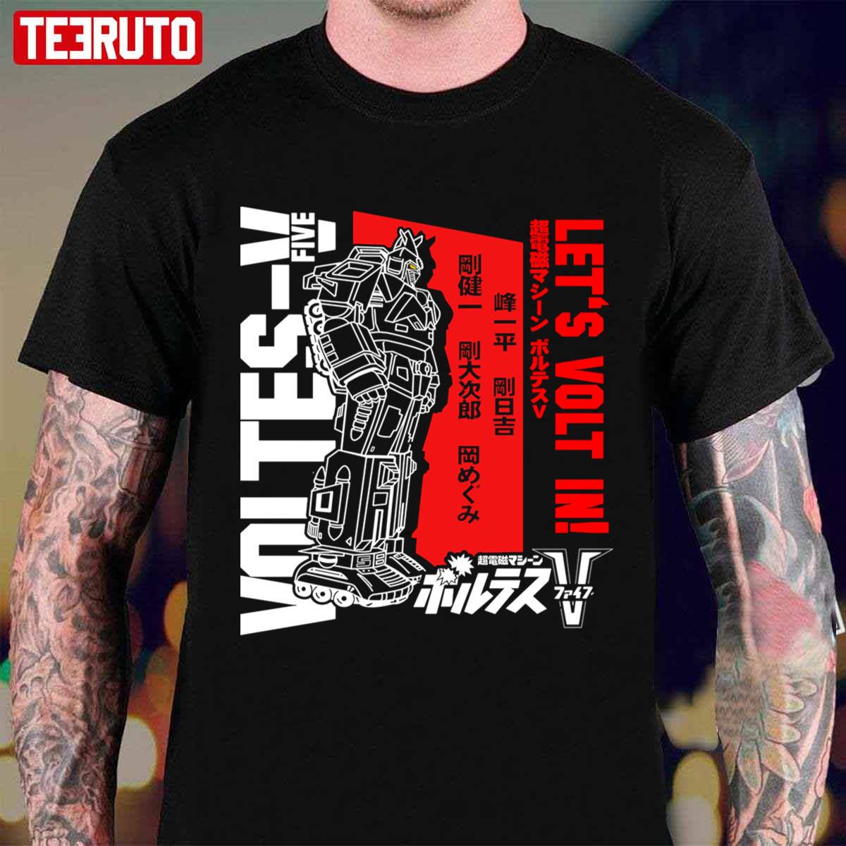 Let’s Volt In Robot Voltes V Unisex T-Shirt