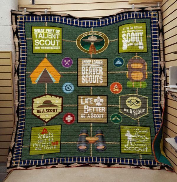 Life A Better As A Scout Quilt Blanket Teeruto