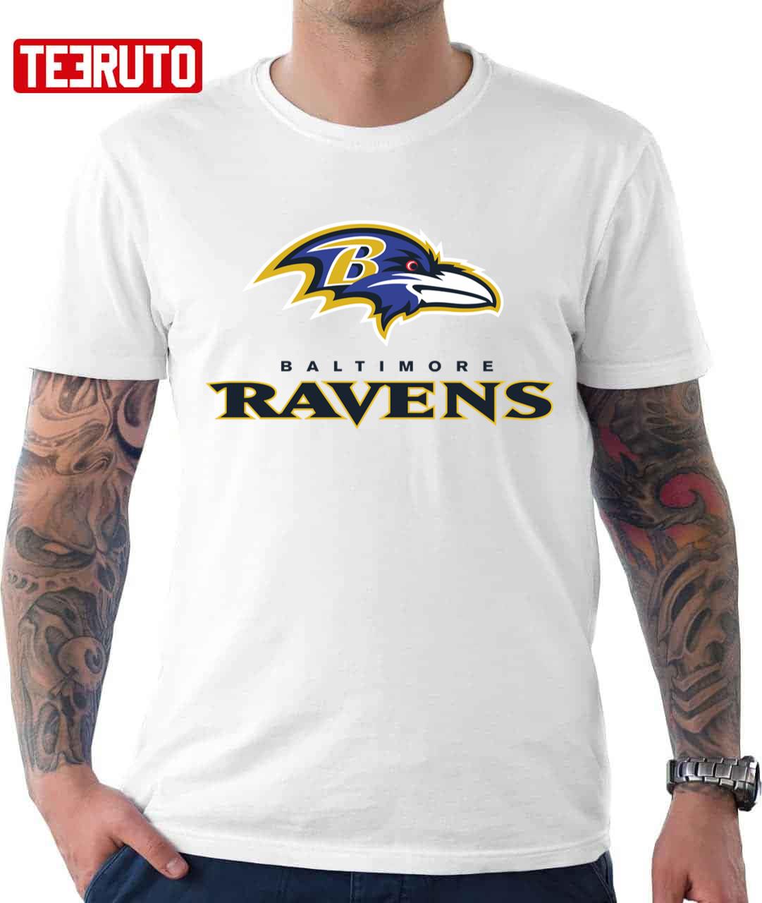 Logo Baltimore Ravens Merch Unisex T-Shirt - Teeruto