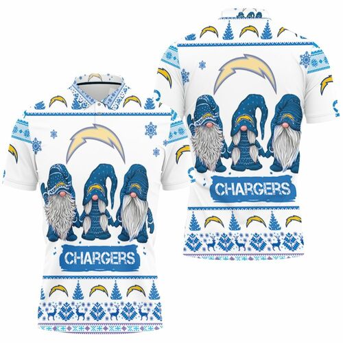 Los Angeles Chargers Christmas Gnomes Ugly Sweatshirt Christmas 3d Polo Shirt Model A31426 All Over Print Shirt 3d T-shirt