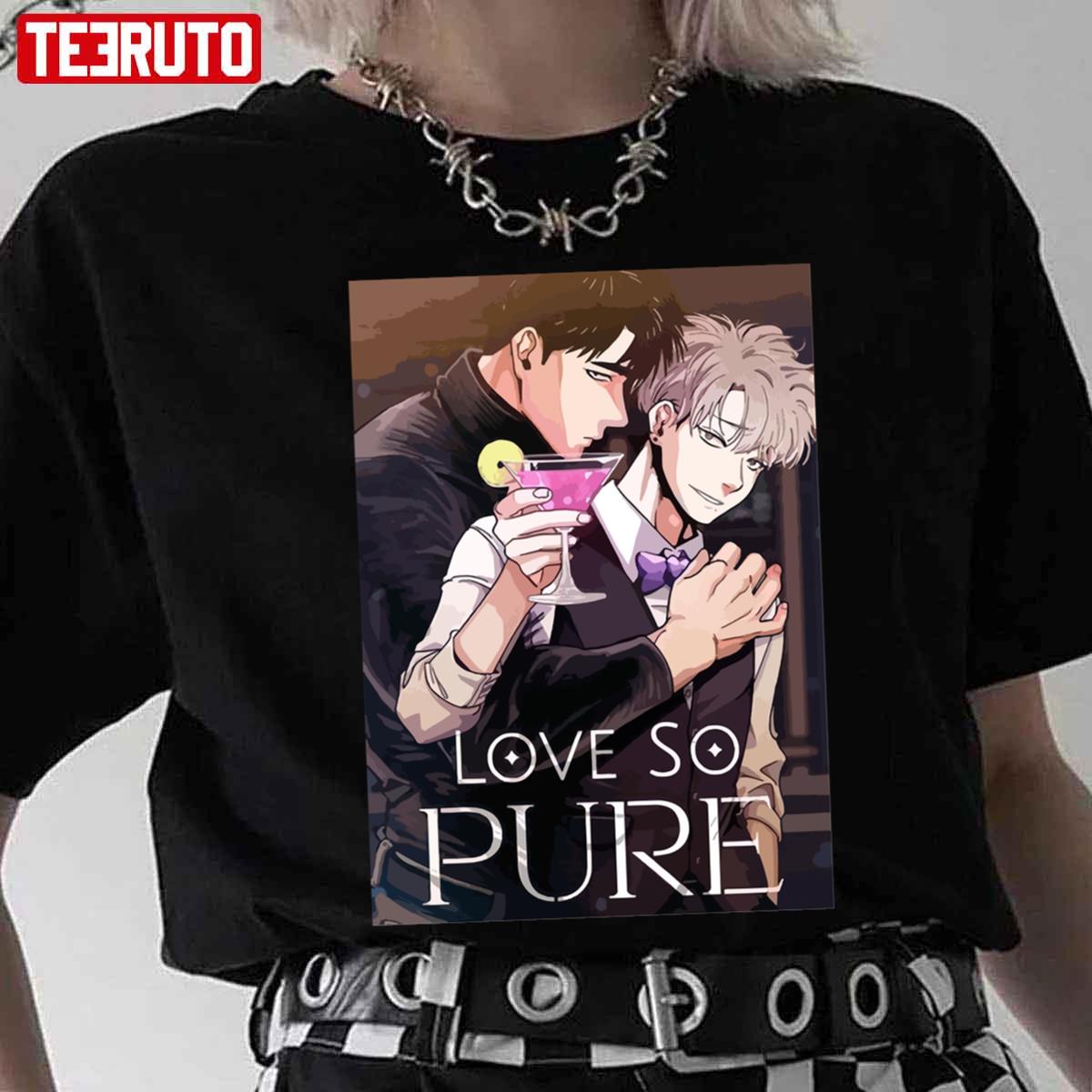 Love So Pure Cute Couple Anime Guys Unisex T-Shirt