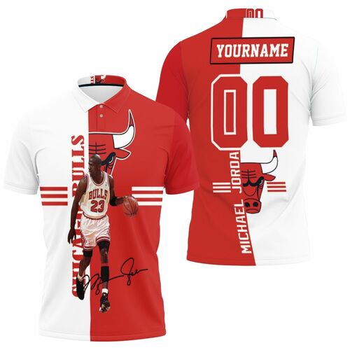 Michael Jordan 23 Signed 3d Personalized Polo Shirt Model A32008 All Over Print Shirt 3d T-shirt