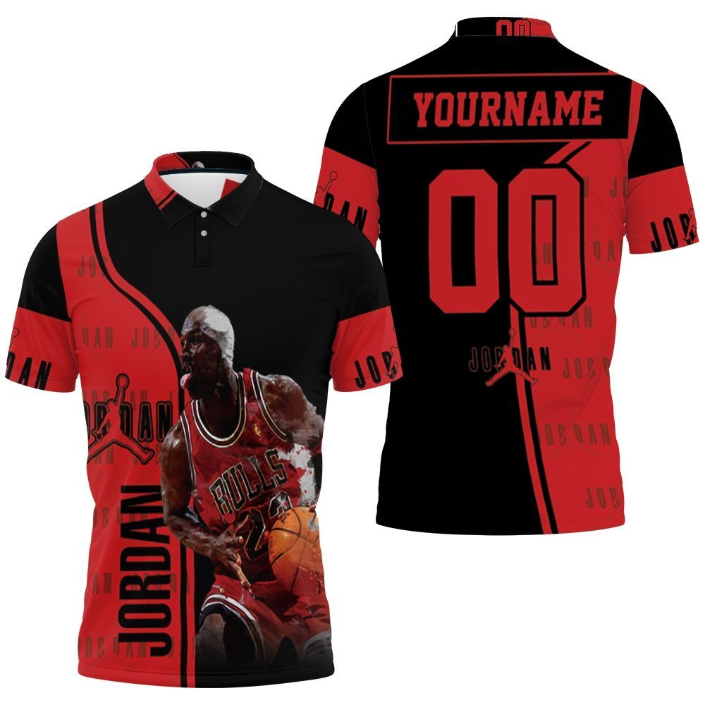 Michael Jordan Legend Of Chicago Bulls Nba Polo Shirt All Over Print Shirt 3d T-shirt