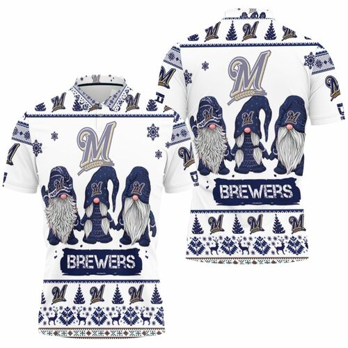 Milwaukee Brewers Christmas Gnomes Ugly Sweatshirt Christmas 3d Polo Shirt Model A31430 All Over Print Shirt 3d T-shirt