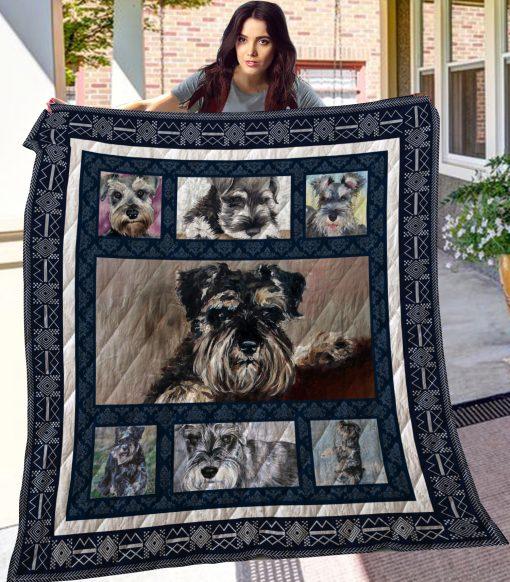 Miniature Schnauzer Dog Quilt Blanket - Teeruto